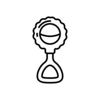 Rattle icon in vector. Illustration vector