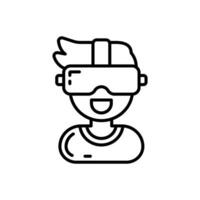 Virtual Reality icon in vector. Illustration vector