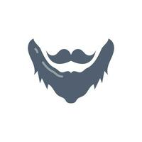 Beard icon in vector. Illustration vector