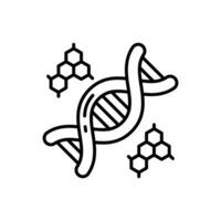 DNA icon in vector. Illustration vector
