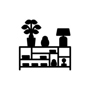 Console Table icon in vector. Logotype vector