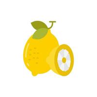 Lemon icon in vector. Illustration vector