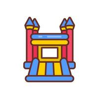 muelle castillo icono en vector. ilustración vector