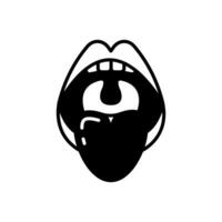 Tonsil icon in vector. Illustration vector