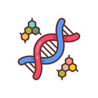 DNA icon in vector. Illustration vector