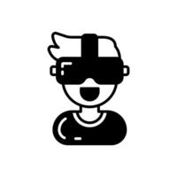 Virtual Reality icon in vector. Illustration vector