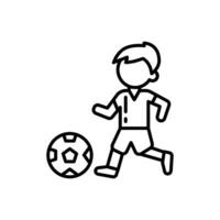 Football icon in vector. Illustration vector