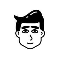 Man Face icon in vector. Illustration vector