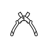 Wire Strippers icon in vector. Logotype vector