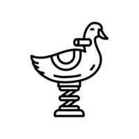Pato balancín icono en vector. ilustración vector