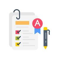 Result Card icon in vector. Illustration vector