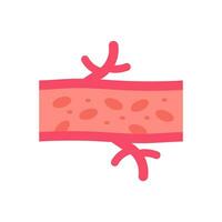 Arteries icon in vector. Illustration vector