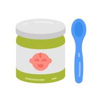 Baby food icon in vector. Illustration vector