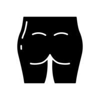 Buttock icon in vector. Illustration vector