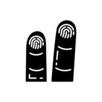 Fingerprint icon in vector. Illustration vector