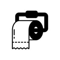 baño papel icono en vector. ilustración vector