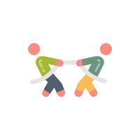 Tug of War icon in vector. Illustration vector