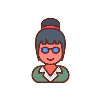 Teacher icon in vector. Illustration vector