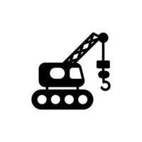 construcción grua icono en vector. ilustración vector