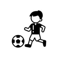 Football icon in vector. Illustration vector