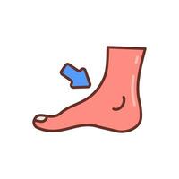 Ankle icon in vector. Illustration vector