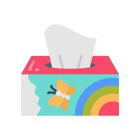 pañuelo de papel caja icono en vector. ilustración vector