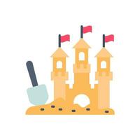 Sand Castle icon in vector. Illustration vector