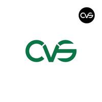 Letter CVS Monogram Logo Design vector