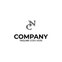 cn Letter Logo Design vector