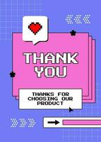 blue pink retro vaporwave greeting card template
