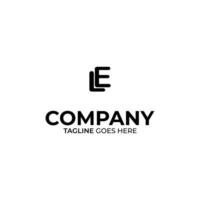 EL Letter Logo Design vector