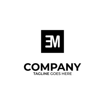 EM Letter Logo Design