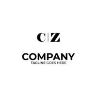 CZ Letter Logo Design vector