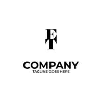ET Letter Logo Design vector
