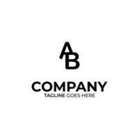 AB Letter Logo Design vector