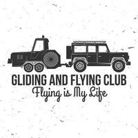 Vector Gliding club retro badge.