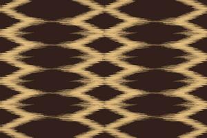 Ethnic Ikat fabric pattern geometric style.African Ikat embroidery brown Ethnic oriental pattern brown background. Abstract,vector,illustration.Texture,wallpaper,frame,decoration,carpet,motif. vector