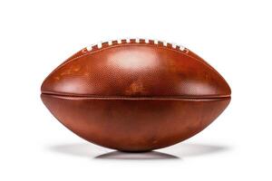 american football isolated on solid white background photo