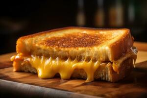 A grilled cheese sandwich AI Generated photo