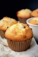 A group of muffins AI Generated photo