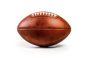 american football isolated on solid white background photo