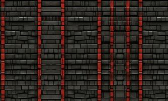 The red and black brick themed wallpapers are generated with the help of artificial intelligence. suitable for computer or wall background images photo