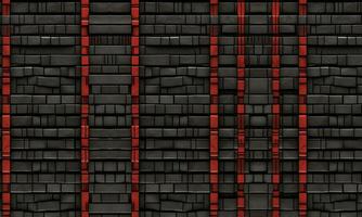 The red and black brick themed wallpapers are generated with the help of artificial intelligence. suitable for computer or wall background images photo