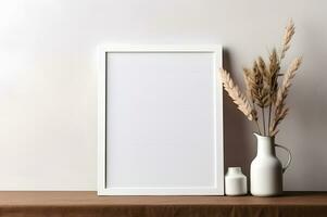 Blank photo frame for mockup