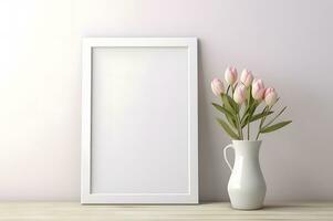 Blank photo frame for mockup