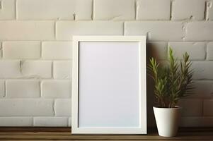 Blank photo frame for mockup