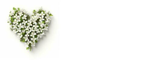 AI generation  jasmine flower decoration for wedding, jasmine and jasmine national day banner photo