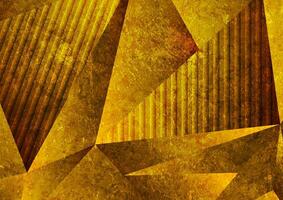 Bronze orange grunge tech low poly abstract background vector