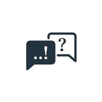 Chat icon in trendy flat style isolated on white background. comment vector icon symbol, conversation, dialogue for web and mobile applications.