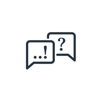 Chat icon isolated on white background. comment vector icon symbol, conversation, dialogue for web and mobile applications.